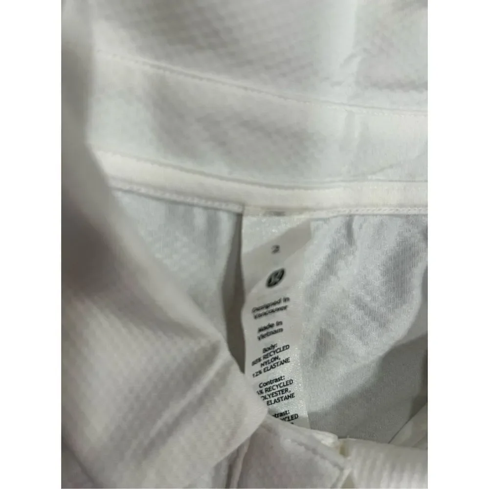 Lululemon Quick drying short sleeve polo sz 2